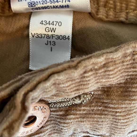 Lands’ End corduroy straight leg pants fit 1 - Picture 3 of 4